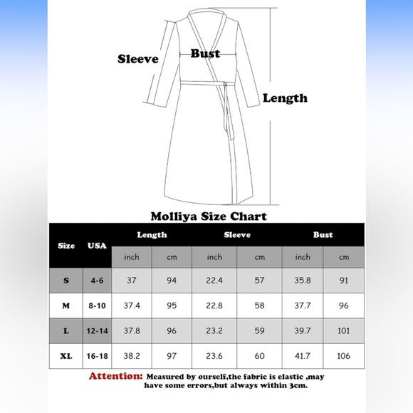 NWOT Women’s Robe/Nightgown/Sleepshirt in Olive Green, Large - Picture 3 of 5